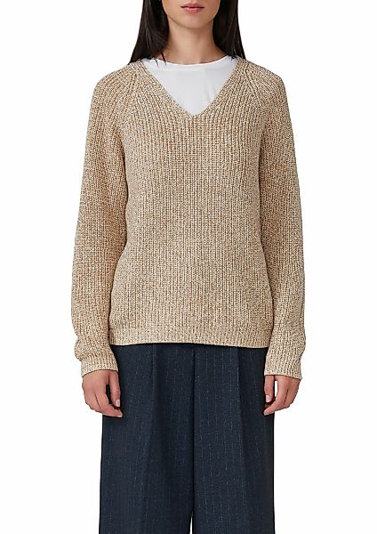 s.Oliver Strickpullover, mit V-Ausschnitt, meliert günstig online kaufen