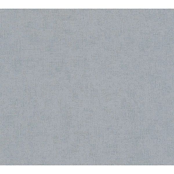 PROFHOME 306463-GU Uni Tapete Spachteloptik Schimmernd Blau Blau-Grau 0,53 günstig online kaufen