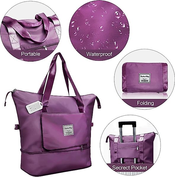 COOL-i ® Reisetasche, Faltbare Fitnesstasche,Sporttasche,Große Umhängetasch günstig online kaufen