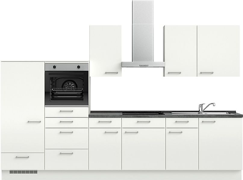 nobilia® Küchenzeile »"Laser I", Ausrichtung wählbar, Breite 330 cm« vormon günstig online kaufen