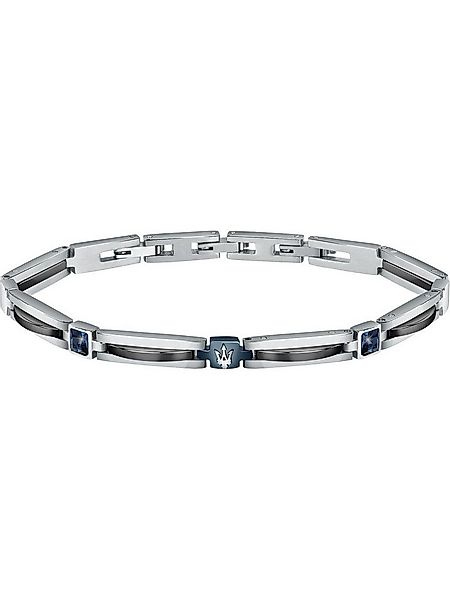 MASERATI Edelstahlarmband Maserati Herren-Armband Edelstahl Kristall günstig online kaufen
