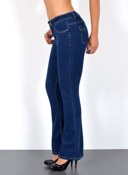 ESRA Bootcut-Jeans Damen Schlagjeans mit weitem günstig online kaufen