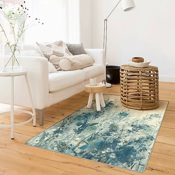 Teppich Blaue Frühlingswiese I günstig online kaufen
