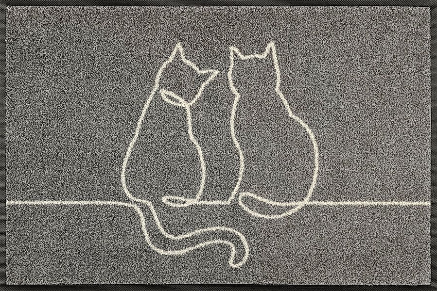 wash+dry by Kleen-Tex Fußmatte Lovetails, rechteckig günstig online kaufen