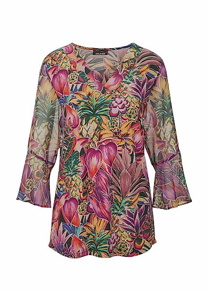 GOLDNER Schlupfbluse "Bunte Tunika mit floralem Print" günstig online kaufen