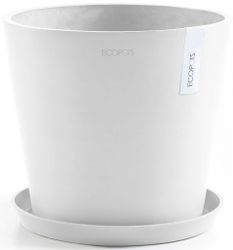 ECOPOTS Blumentopf Amsterdam 30 Weiß, für günstig online kaufen