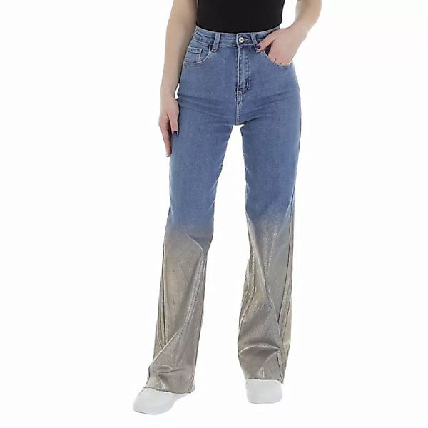 Ital-Design Weite Jeans Damen Freizeit (85989839) Used-Look Stretch High Wa günstig online kaufen
