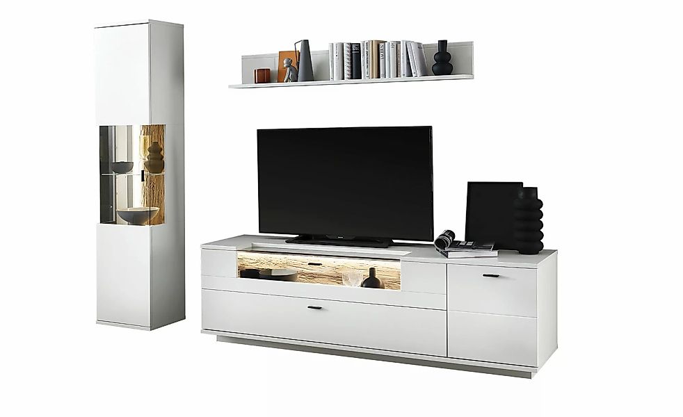 uno Wohnkombination  Sarbonne ¦ grau ¦ Maße (cm): B: 240 H: 199 T: 50.0 Kom günstig online kaufen