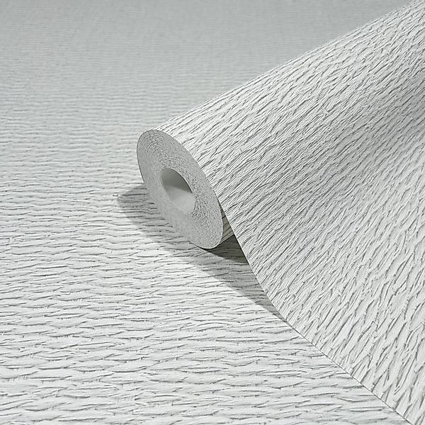 Marburg Vliestapete Gewebestruktur Textiloptik Modern 10,05 m x 0,53 m Weiß günstig online kaufen