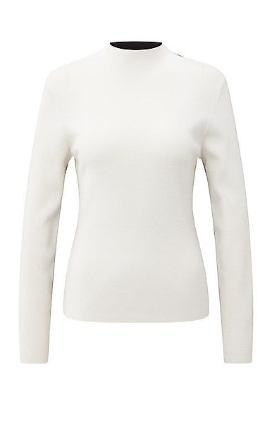 YAYA Rundhalspullover Zweifarbiges Oberteil günstig online kaufen