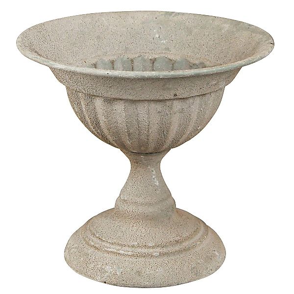Viana Dekoschale Pokalschale Metall Vintage Grau günstig online kaufen