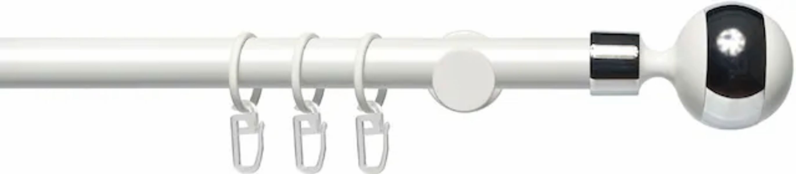 Liedeco Gardinenstange »Fertigstilgarnitur 20 mm Power Kugel mit Ring« Ø 20 günstig online kaufen