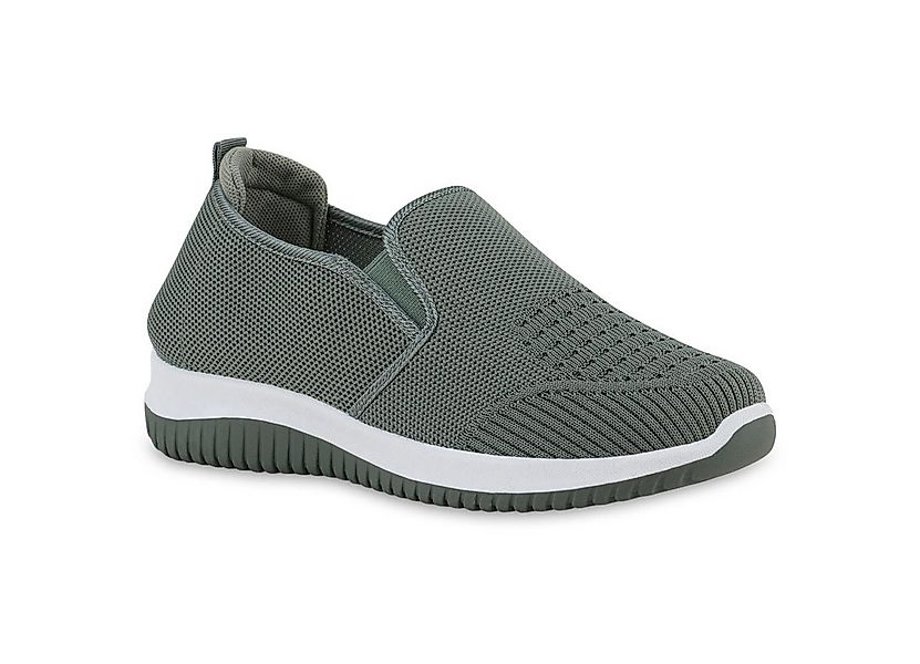 VAN HILL 841705 Laufschuh Damen Slip Ons Sportschuhe Sportliche Strick Prof günstig online kaufen