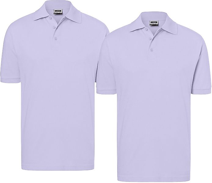 James & Nicholson Poloshirt Doppelpack Feines Herren Piqué-Polohemd mit ges günstig online kaufen