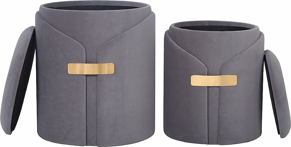 Kayoom Polsterhocker "Hocker Forcet 125" 2er-Set, mit Stauraum, dekorativ günstig online kaufen