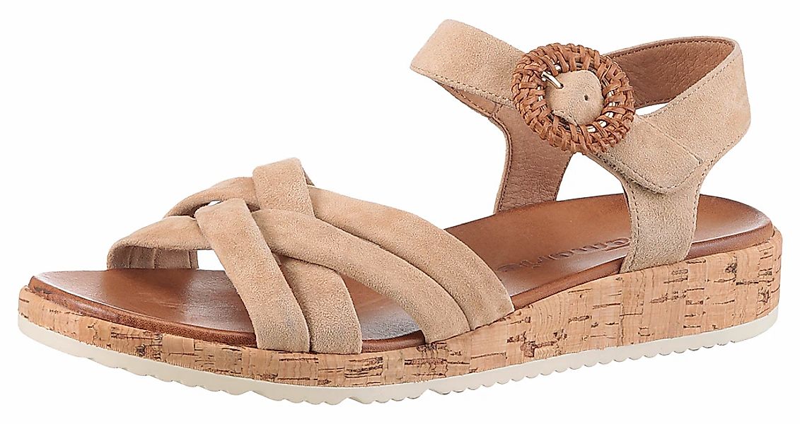 Tamaris Sandalette, Plateau, Sommerschuh, Riemchensandale mit hübscher Zier günstig online kaufen