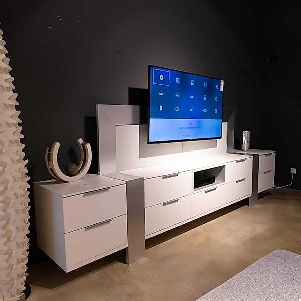 Musterring Anbauschrank TV-Board MR Media Frame Lack Weiß Paneelrahmen Rahm günstig online kaufen