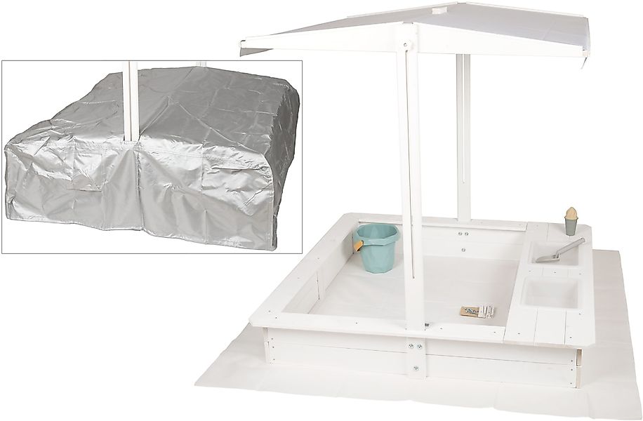WONDERMAKE Sandkasten mit Abdeckung Deckel Dach, günstig online kaufen