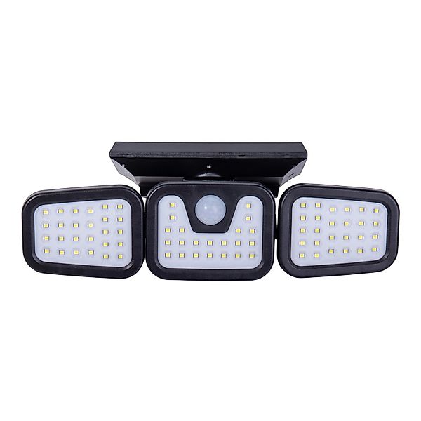 Näve LED-Solar-Außenwandleuchte Pacita Schwarz 11 cm x 23,8 cm x 13,5 cm günstig online kaufen