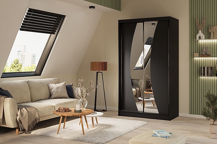 Beautysofa Schiebetürenschrank VOX II mit Schubladen, günstig online kaufen