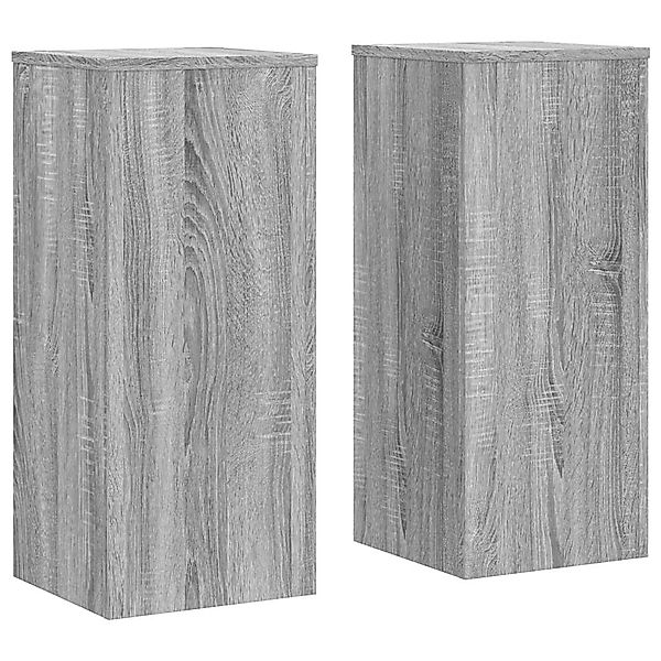 vidaXL Blumenständer Pflanzenständer 2 Stk. Grau günstig online kaufen