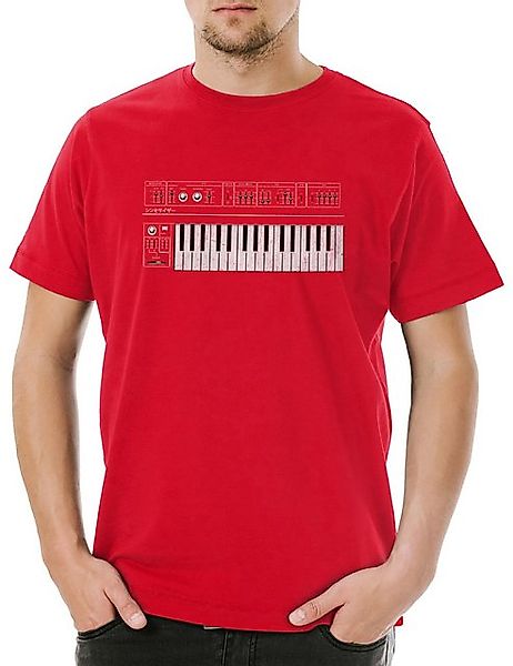 Urban Backwoods Print-Shirt Synthesizer GUI Herren T-Shirt Electro Techno L günstig online kaufen