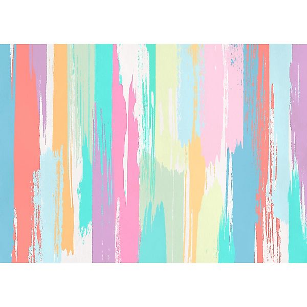 Komar Vliestapete Color Rain 350 cm x 250 cm Bunt günstig online kaufen