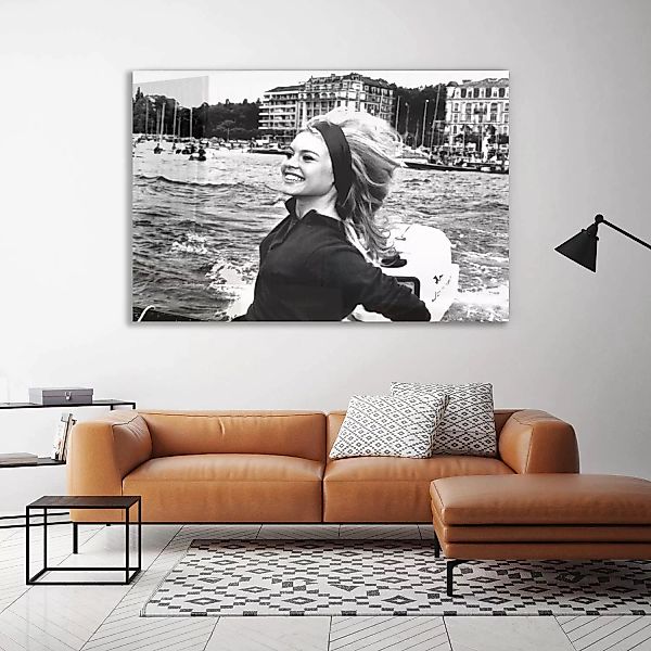 queence Acrylglasbild »Venezia«, Schwarz-Weiß-Stars-Frau-Portrait-Foto-Film günstig online kaufen
