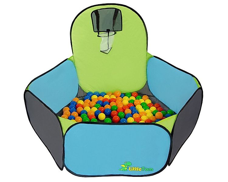 LittleTom Spielzelt Pool für Kinder - Pop-Up Spielpool mit Basketballkorb - günstig online kaufen