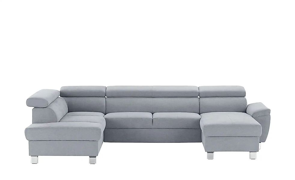 uno Wohnlandschaft aus Mikrofaser Avola ¦ blau ¦ Maße (cm): B: 318 H: 90 T: günstig online kaufen