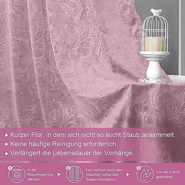 LMaxhome Verdunkelungsvorhang Zerkleinert Samt Velvet Verdickt günstig online kaufen