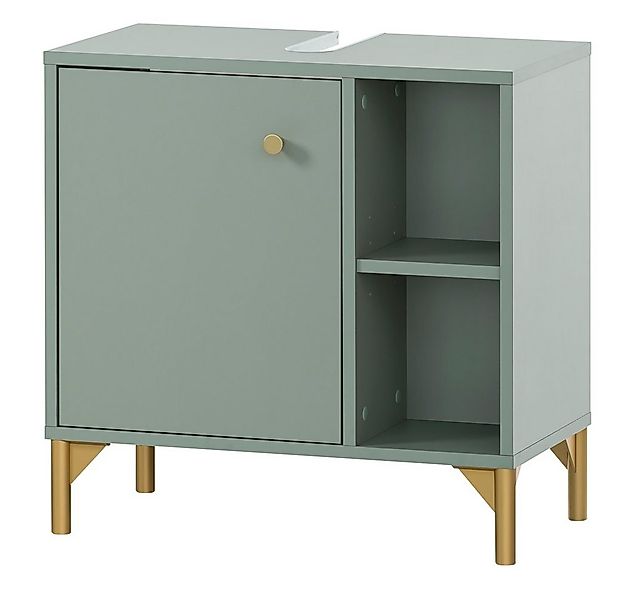 Lomadox Waschbeckenschrank ANGERS-80 mint, 1 Tür, 2 offene Fächer, B/H/T: c günstig online kaufen