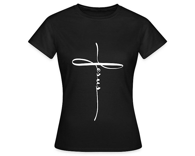 Spreadshirt T-Shirt Jesus Kreuz Christlich Frauen T-Shirt (1-tlg) günstig online kaufen