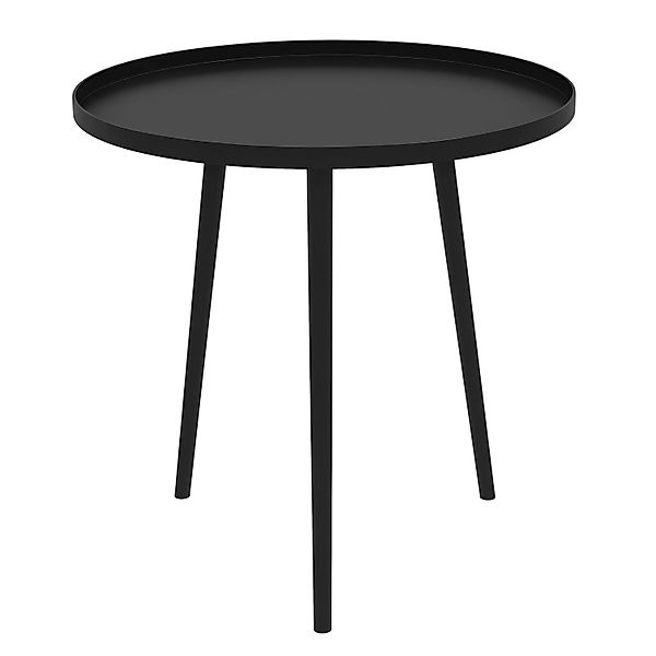 Outsunny Couchtisch Stahl 40L x 40B x 50H cm Schwarz günstig online kaufen