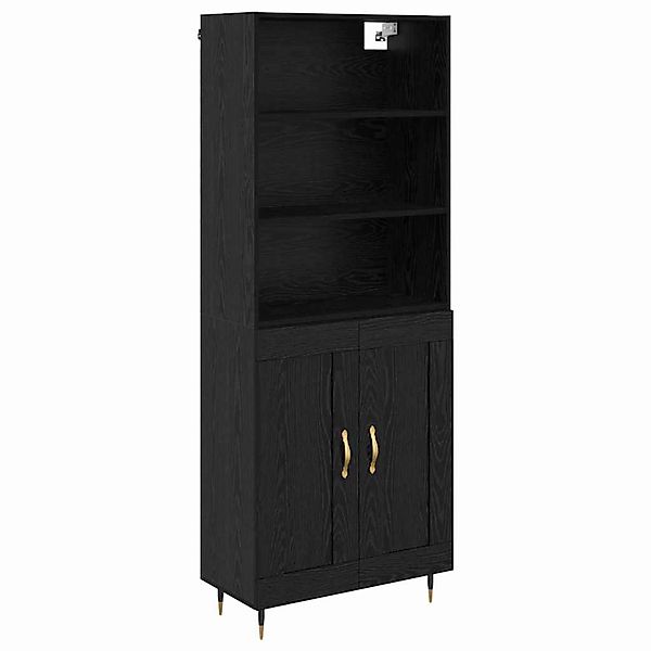vidaXL Highboard 2 Stk Schwarz Eichen-Optik 69,5 x 34 x 180 cm 3416181 günstig online kaufen
