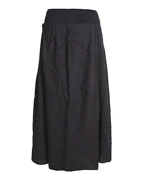 Vishes Maxirock Langer weiter Patchwork-Rock handgewebte Baumwolle Hippie, günstig online kaufen