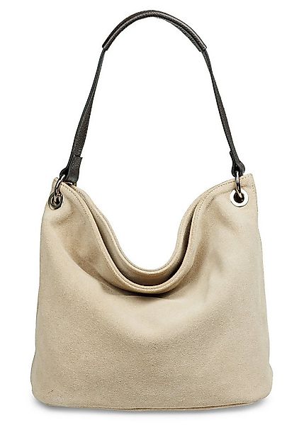 Caspar Schultertasche Damen Veloursleder Handtasche Klassisch - PREMIUM LIN günstig online kaufen