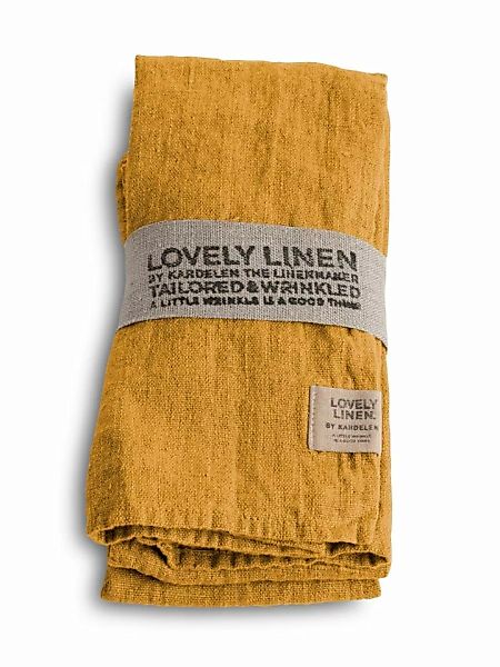 Lovely Linen Servietten & -ringe Lovely Serviette Leinen honey (1 Stück) günstig online kaufen