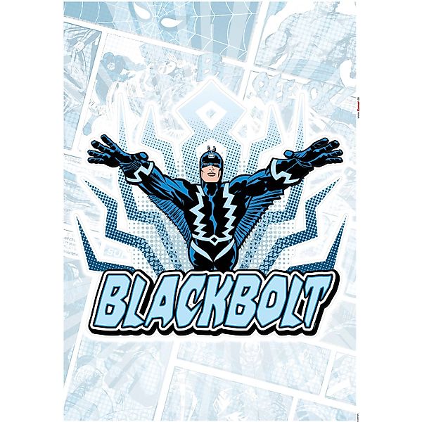 Komar Wandtattoo "Blackbolt Comic Classic - Größe 50 x 70 cm" selbstklebend günstig online kaufen