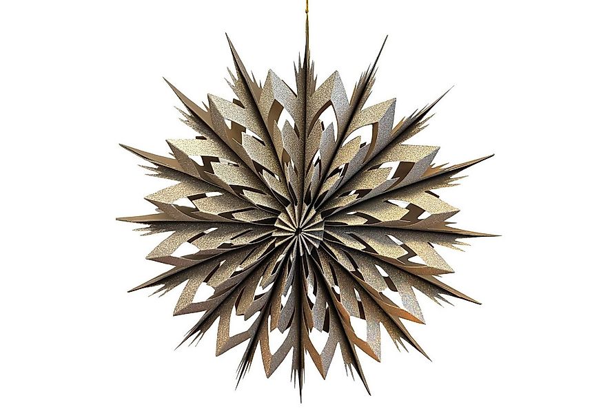 Logbuch-Verlag Dekofigur Papierstern Gold glitzernd 30 cm Weihnachtsdeko zu günstig online kaufen