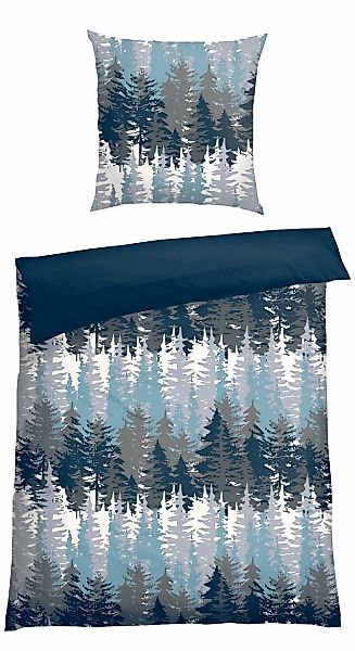 Schiesser Wendebettwäsche "Smilla inspiriert von schneebedeckter Winterland günstig online kaufen