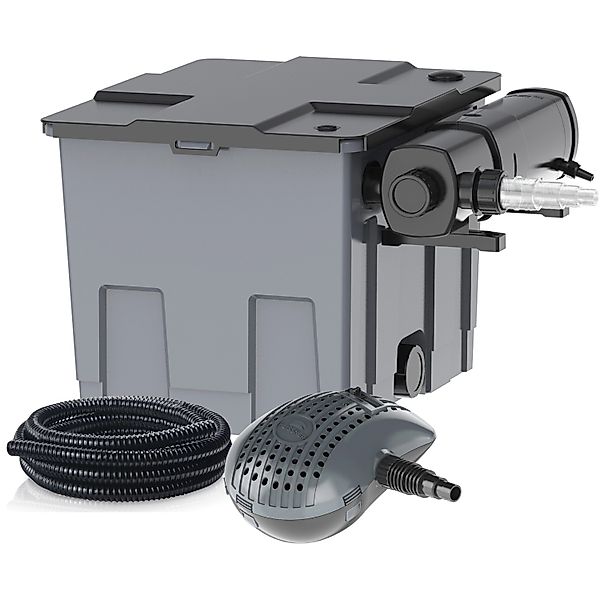 Heissner Teichfilter Heissner Mehrkammerfilter Set 16000 Liter inkl. 18 (Ko günstig online kaufen