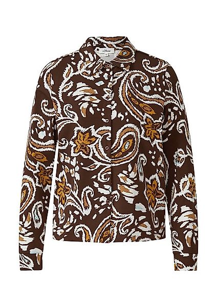 s.Oliver Langarmbluse T-Shirt Hemdbluse aus Jersey günstig online kaufen