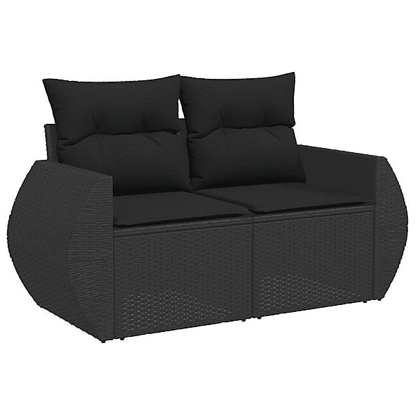 vidaXL 5-Tlg Garten-Sofagarnitur mit Kissen Schwarz Poly Rattan 3268505 günstig online kaufen