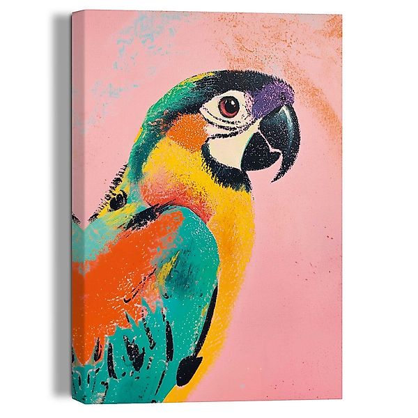 Reinders Leinwandbild "Coloured Parrot" günstig online kaufen