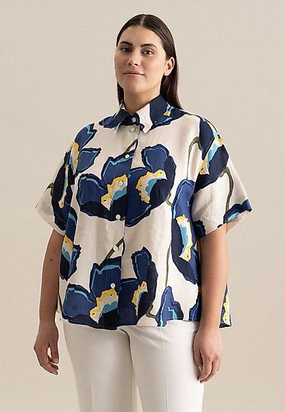 seidensticker Hemdbluse Schwarze Rose Kurzarm Kragen günstig online kaufen