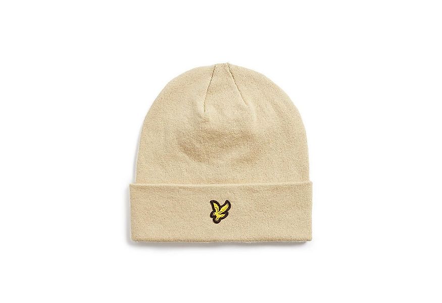 Lyle & Scott Beanie Mütze Lyle&Scott Cotton Merino Beanie breiter Umschlag günstig online kaufen