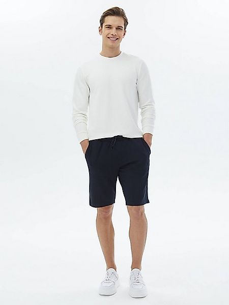 KİP Shorts Blaue Strick-Jogging-Bermuda für lässige Passform günstig online kaufen