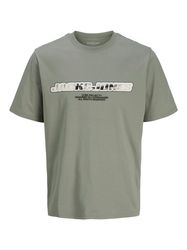 Jack & Jones T-Shirt "JCOLIDO AOP FRONT PRINT TEE SS CREW NECK" mit Frontpr günstig online kaufen