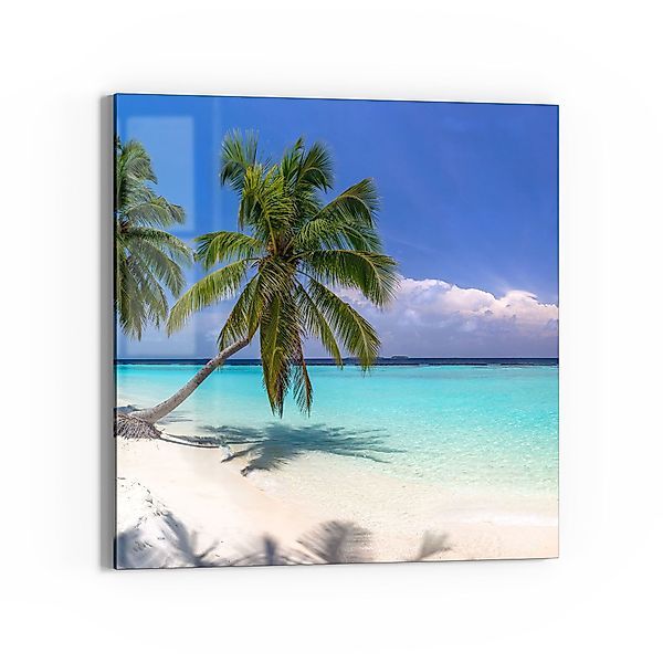 DEQORI Glasbild 'Paradiesischer Strand', 'Paradiesischer Strand', günstig online kaufen